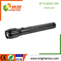 Factory Wholesale 3*D Battery Powered Super Bright Long Beam Distance Zoom Focus Multinational 10W CREE XML 2 led Light Torch